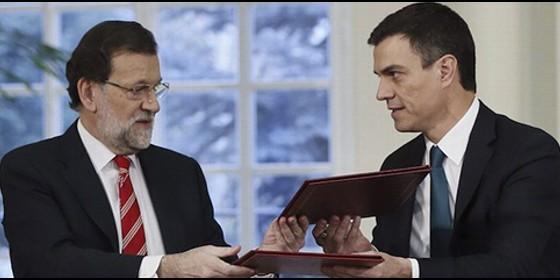 ABC coge por la solapa en un duro editorial a Rajoy y Sánchez avisándoles de que no jueguen con la Cataluña silenciosa