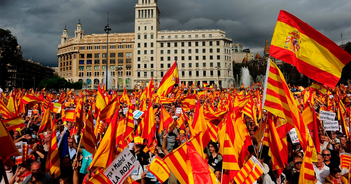 Barcelona celebra su manifestación más multitudinaria por la unidad de España