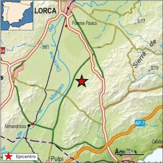Un terremoto sacude Lorca y Puerto Lumbreras esta madrugada
