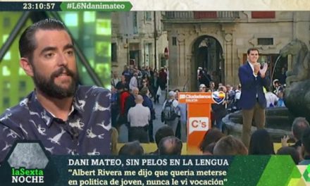 La confesión de Dani Mateo sobre su relación con Albert Rivera en el instituto