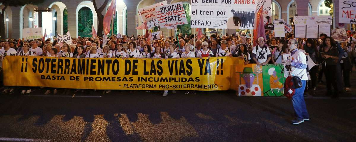 El desafío de los murcianos para soterrar el AVE llega a Europa