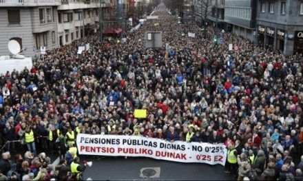 Feministas y pensionistas toman las calles vascas y conmueven al resto del Estado