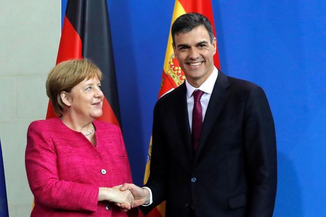 Angela Merkel, tras el acuerdo con Pedro Sánchez: «He logrado más de lo que yo esperaba»