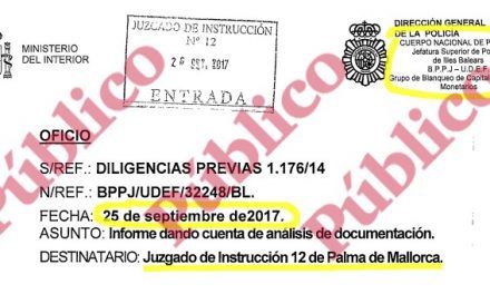 El juez de Cursach oculta un macro-informe policial sobre décadas de corrupción del PP