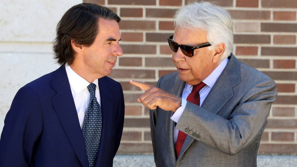 Aznar y Felipe González, amigos para siempre