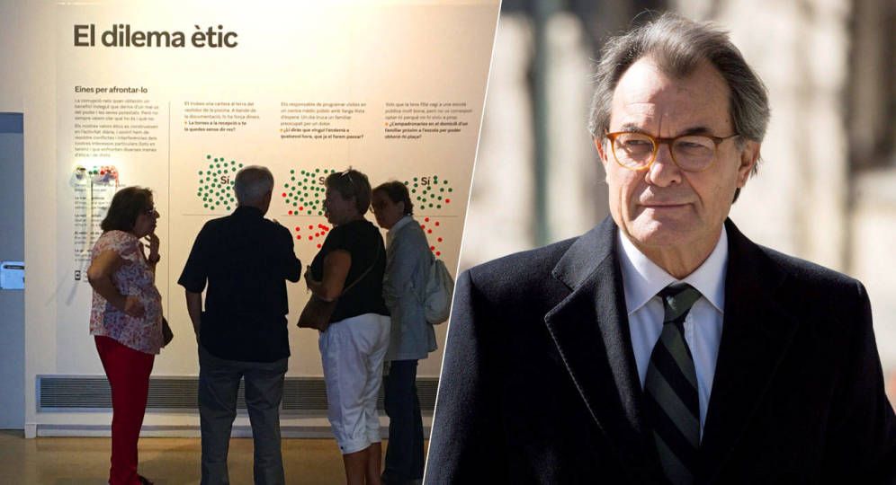 ERC inaugura un ‘museo de la corrupción’ a las puertas del despacho de Artur Mas